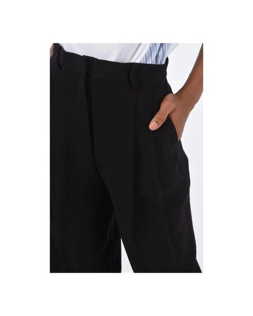 Tory Burch Black Straight Trousers
