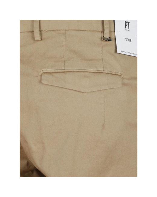 PT Torino Natural Suit Trousers for men