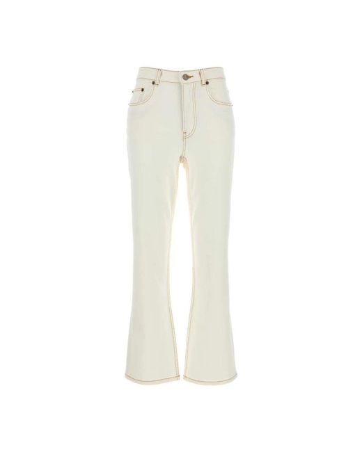 Tory Burch White Flare Jeans
