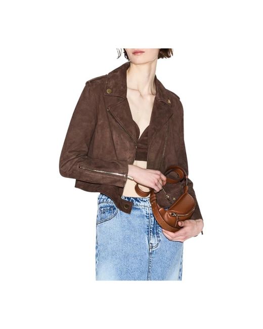 ARMANI EXCHANGE Brown Leather Jackets