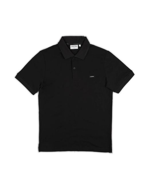 Calvin Klein Black Polo Shirts for men