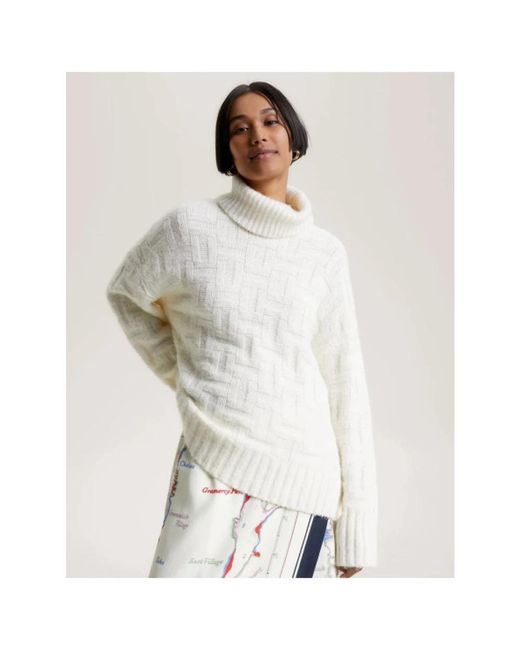 Tommy Hilfiger White Turtlenecks