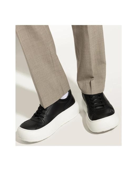 Moschino Leder-sneakers in Black für Herren