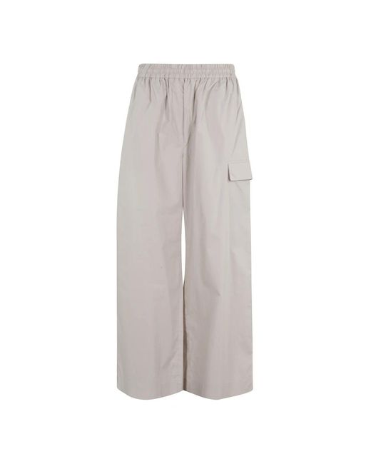 REMAIN Birger Christensen Wide Trousers in het Gray