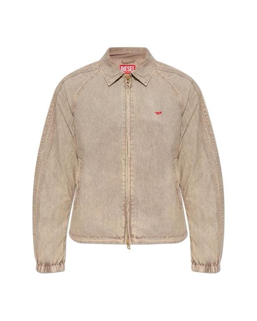 DIESEL Brown Light Jackets