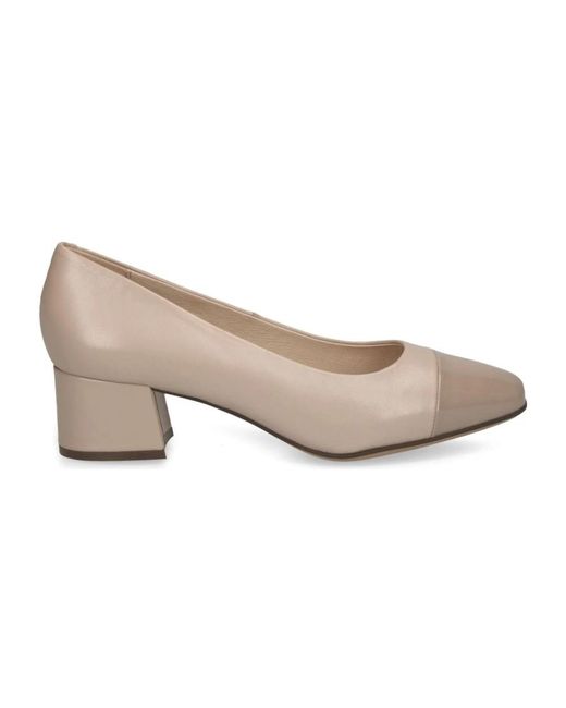 Caprice White Pumps