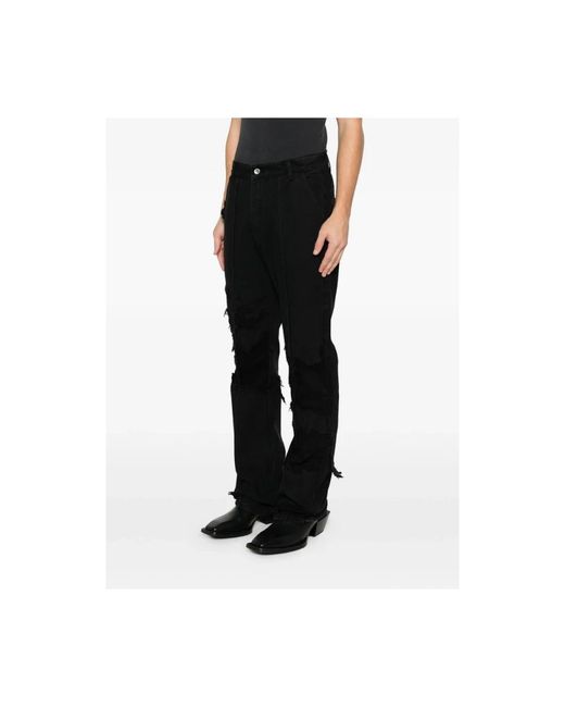 Who Decides War Black Straight Jeans for men