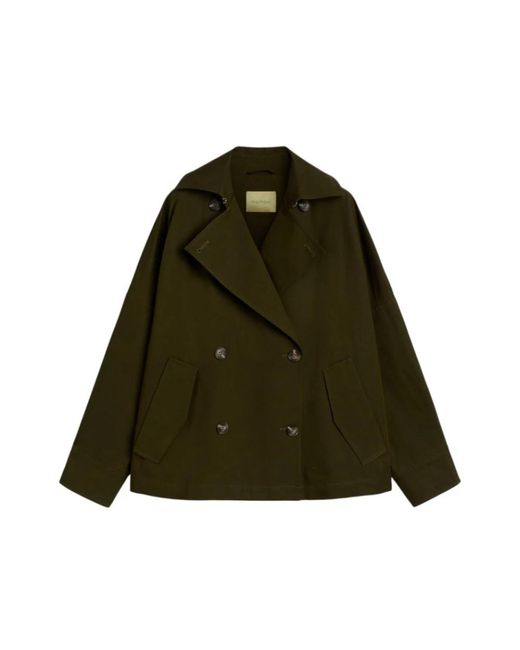 Momoní Jassen ,Groen ,Katoen Jemez Coat in het Green