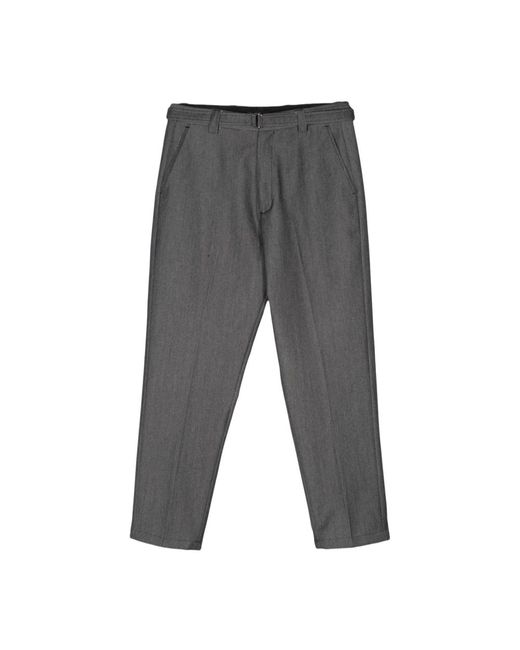 Slim-Fit Trousers Low Brand de hombre de color Gray