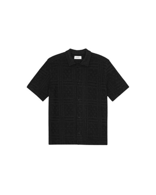Les Deux Black Short Sleeve Shirts for men