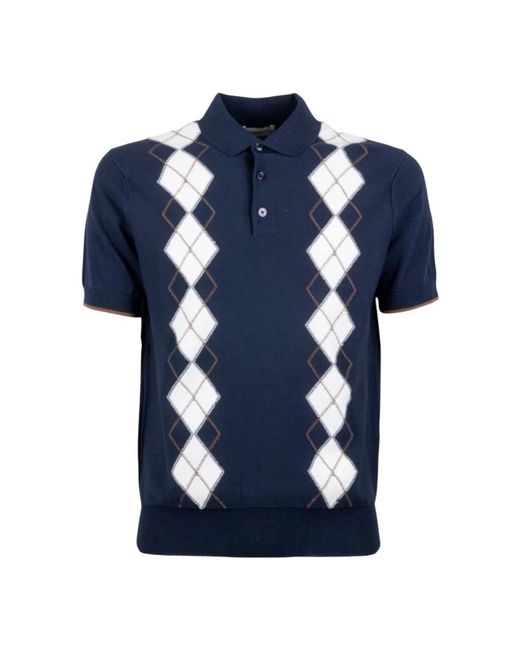 Paolo Pecora Blue Polo Shirts for men