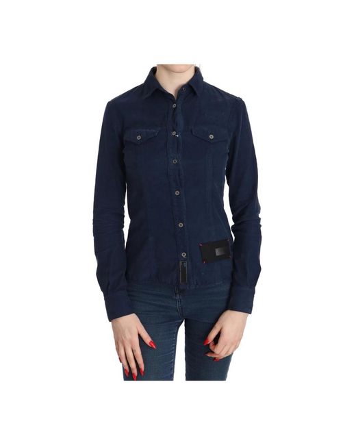 Acht Blue Denim Shirts
