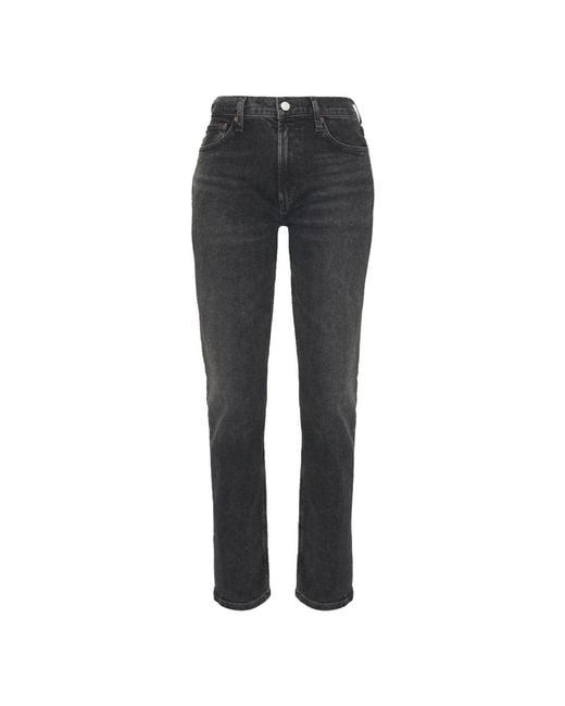 Agolde Gray Slim-Fit Jeans