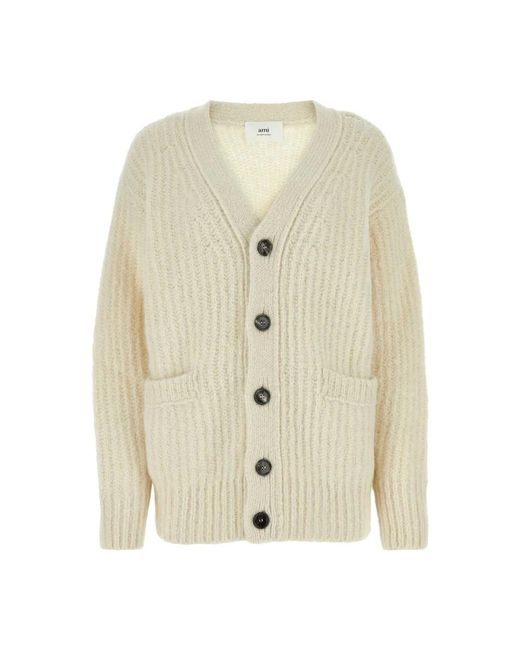 Cardigans AMI en coloris White