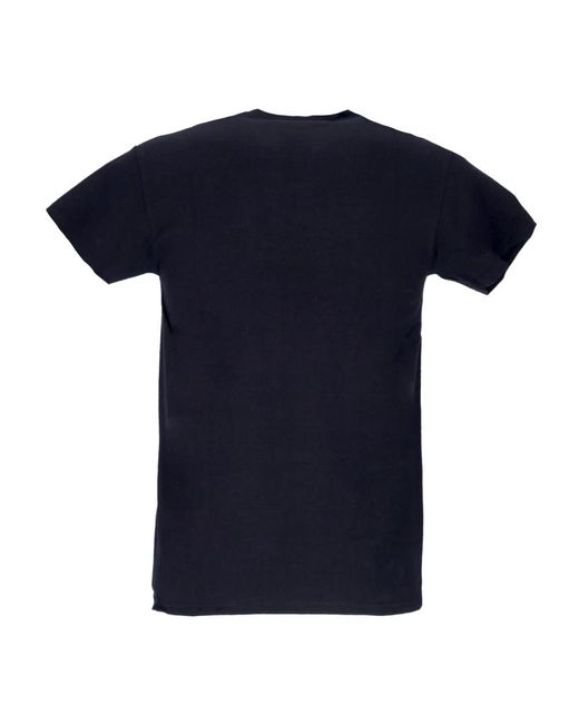 Thrasher Tops ,Zwart ,Katoen Zwart/Rood Tee Korte Mouw Crew Neck in het Blue