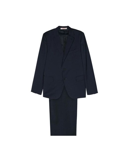 Valentino Garavani Blue Single Breasted Suits for men