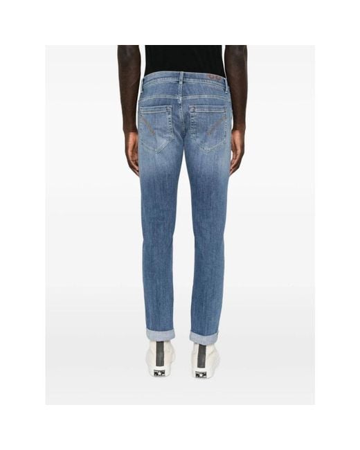 Dondup Blue Straight Fit Jeans for men