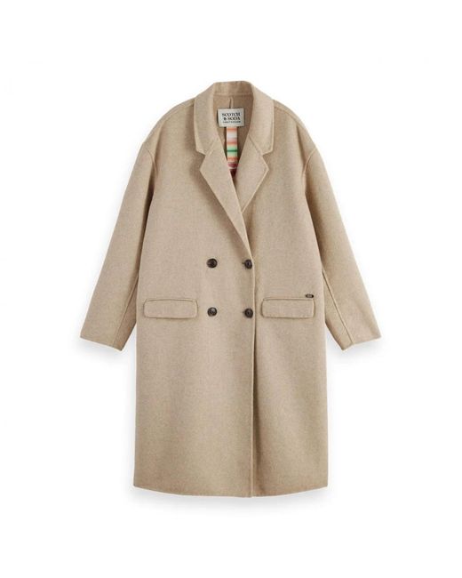 Scotch & Soda Natural Double-Breasted Coats
