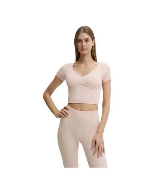 Guess Activewear Top in het Pink