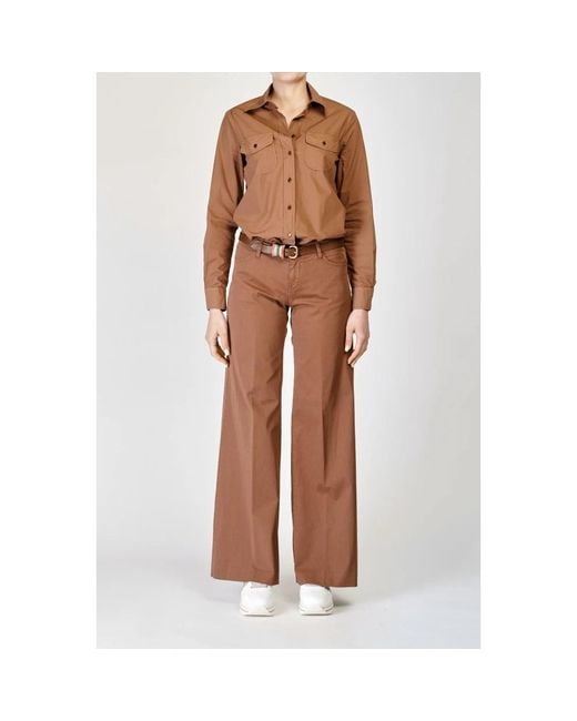 Kiltie Brown Wide Trousers