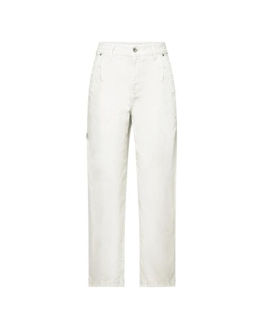Drykorn White Straight Trousers