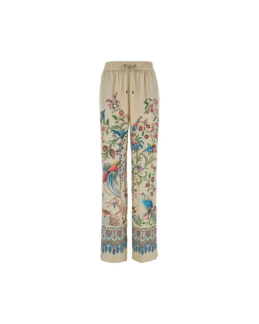 Etro Green Straight Trousers