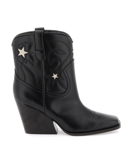 Stella McCartney Black Cowboy Boots