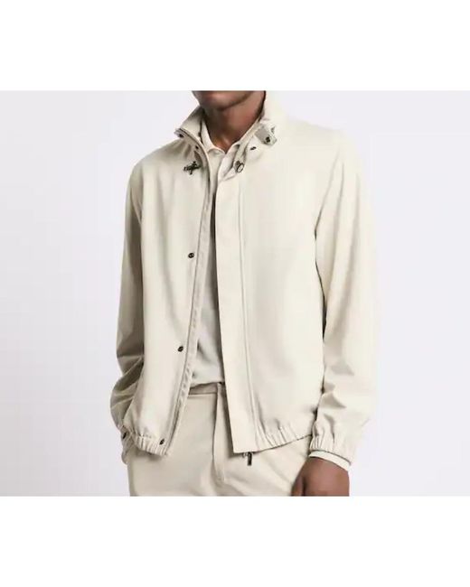 Fay Jassen ,Nylon Travel Bomber Jacket in het White voor heren