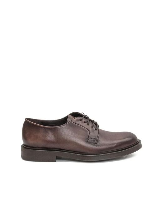 Sturlini Brown Laced Shoes for men