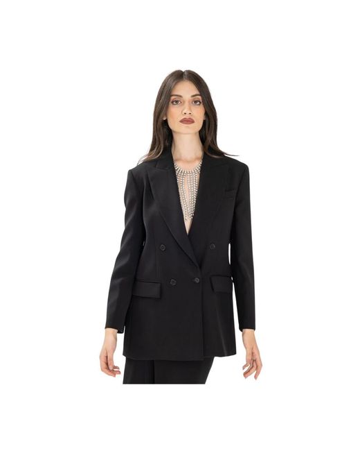 P.A.R.O.S.H. P.A.R.O..H. ,Jassen ,Zwart ,Blazer Oversize in het Black