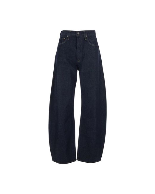 Agolde Luna High Rise Pieced Taper in het Blue