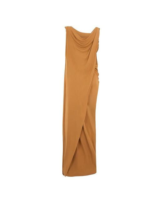 Alberta Ferretti Brown Party Dresses