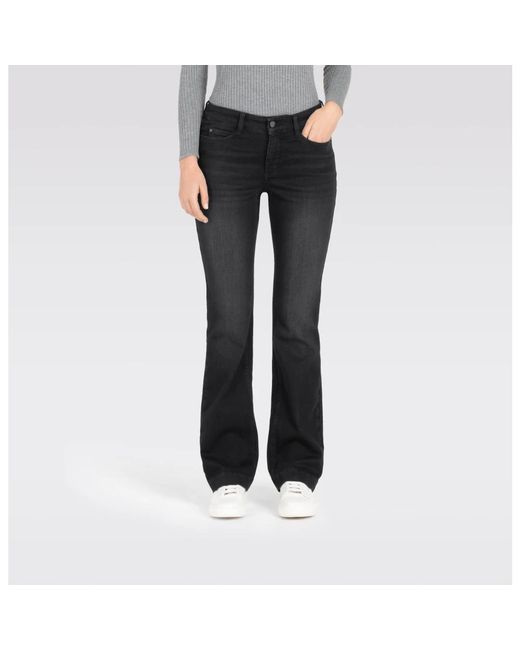 Boot-Cut Jeans M·a·c de color Black