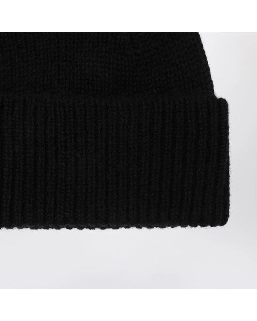 Roberto Collina Black Beanies for men