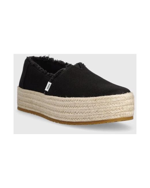 TOMS Black Espadrilles
