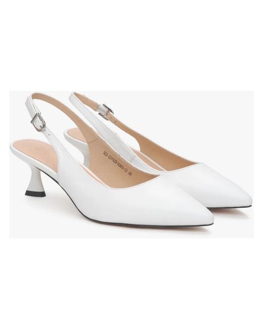 ESTRO White Pumps
