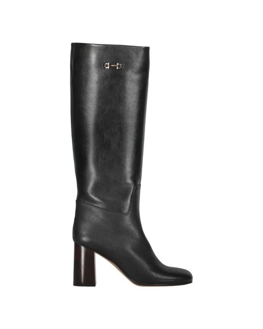 Ferragamo Black Heeled Boots