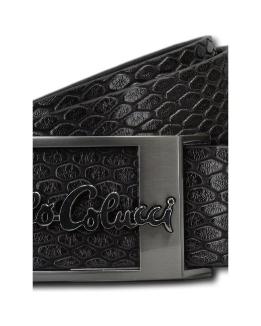 carlo colucci Black Belts for men