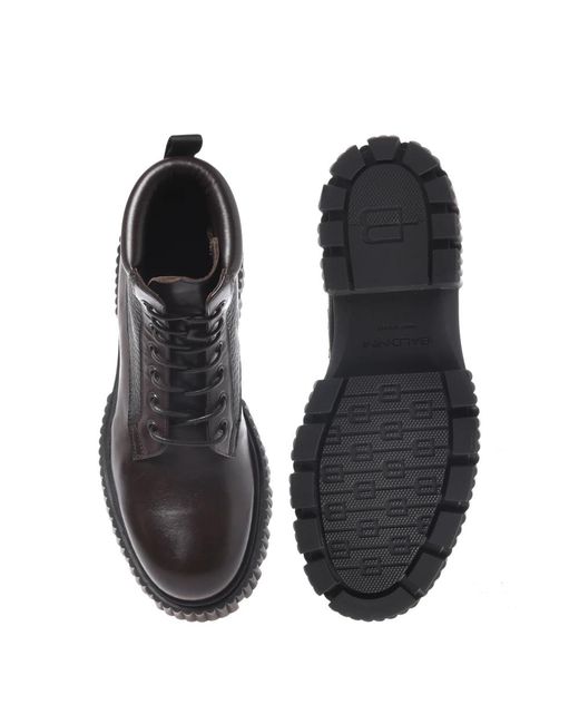 Baldinini Black Lace-Up Boots for men