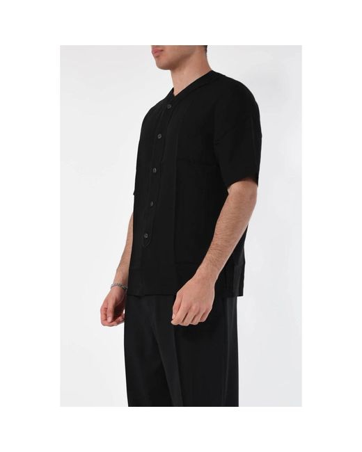 Emporio Armani Black Short Sleeve Shirts for men