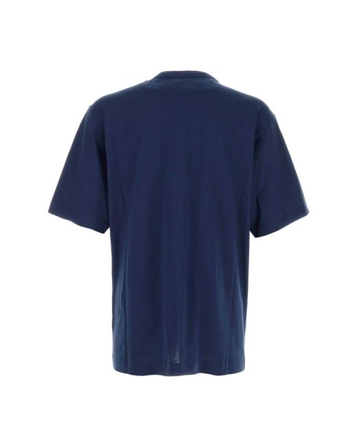 Dolce & Gabbana Oversize blaues baumwoll-t-shirt in Blue für Herren