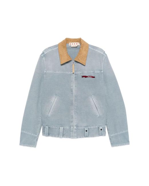 Marni Blue Denim Jackets for men