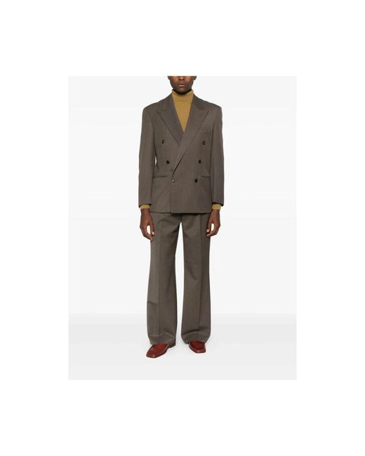 TONYWACK Gray Wide Trousers for men