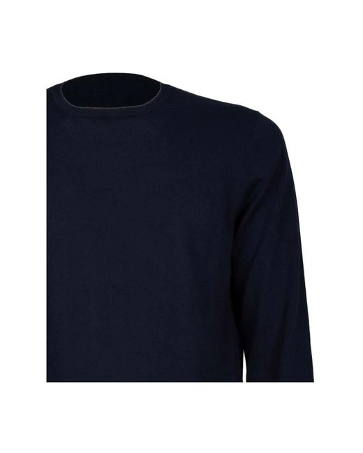 Gran Sasso Blue Round-Neck Knitwear for men
