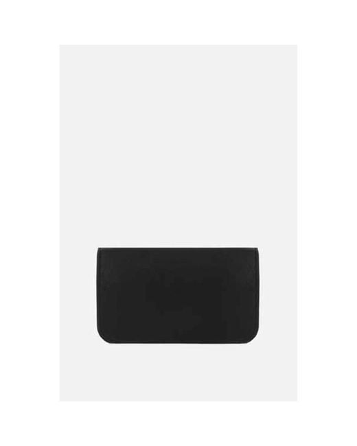 Yohji Yamamoto Black I-tech schwarze leder smartphone-halterung