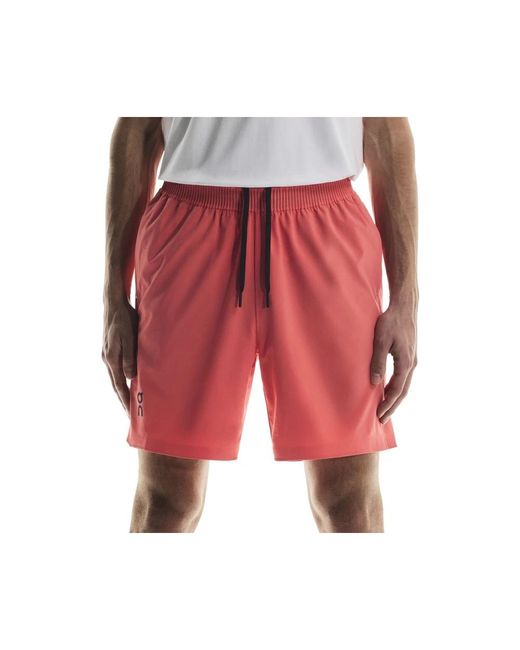 On Shoes Running Shorts in het Red voor heren