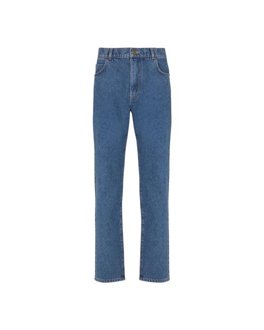 Balmain Jeans ,Blauw ,Katoen Recht Gesneden Jeans in het Blue voor heren