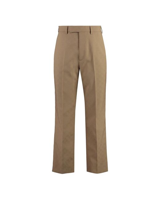Gucci Wide Trousers in het Natural voor heren