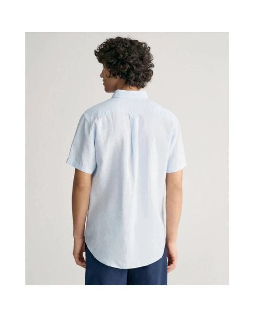 Gant Blue Short Sleeve Shirts for men