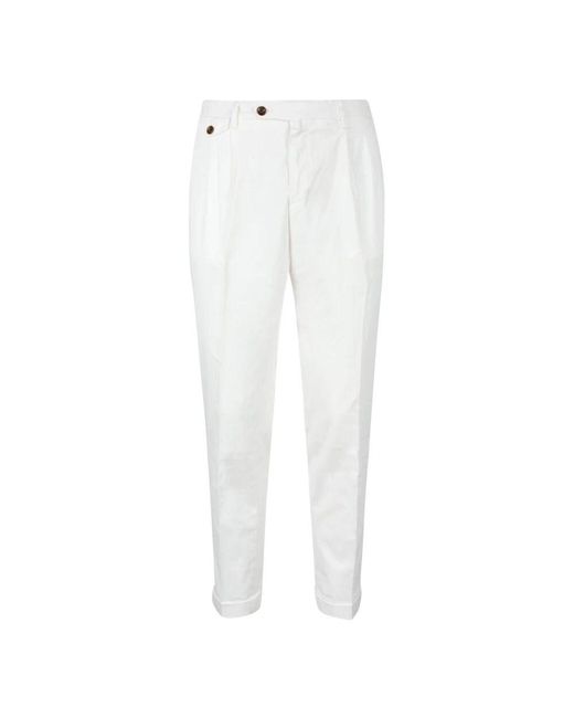 BRIGLIA Casual lyocell baumwollmischung hose in White für Herren